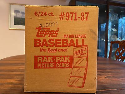 Topps Baseball Rak Pak Factory Sealed Case Ebay