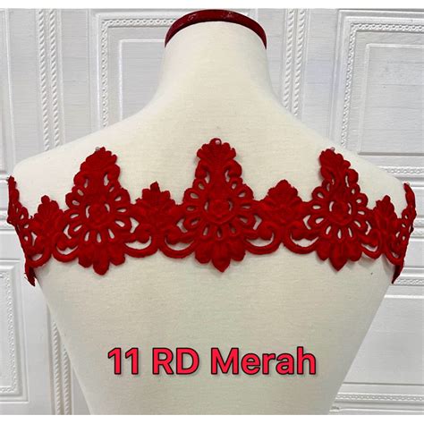 Jual Renda Lace Lebar 17 Cm Harga Per 50 Cm Kode 17RD2024 Kain