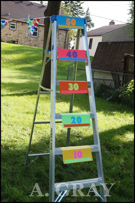 Diy Backyard Ladder Toss Game Backyard Games Backyard Party Games Backyard Games Diy