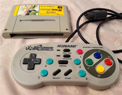 Controle Super Famicom Super Nintendo Command Controller Konami