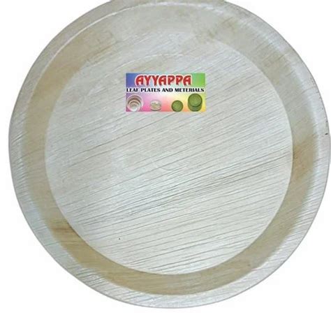 Inch Disposable Areca Leaf Plate At Rs Piece Pakku Mattai Plate