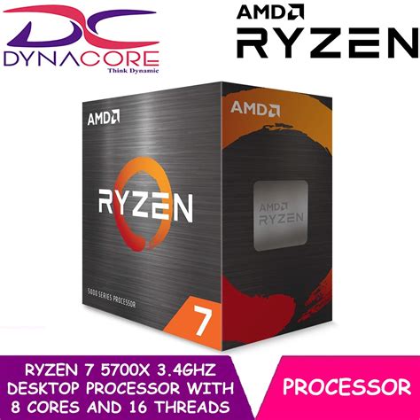 Dynacore Amd Ryzen 7 5700x 3 4ghz Desktop Processor With 8 Cores And 16 Threads Max Boost 4