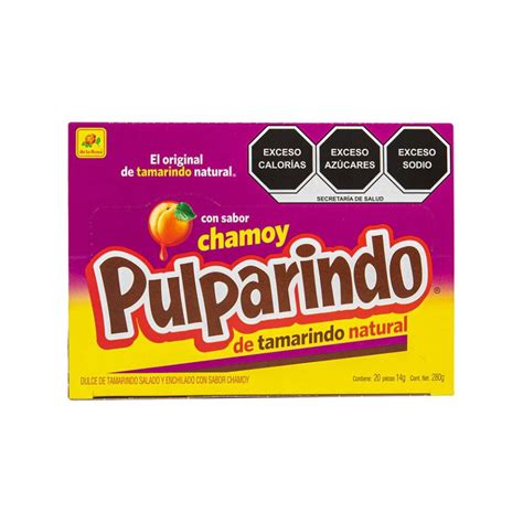 Dulce De Tamarindo Pulparindo Chamoy Grande 20 Pz Soriana