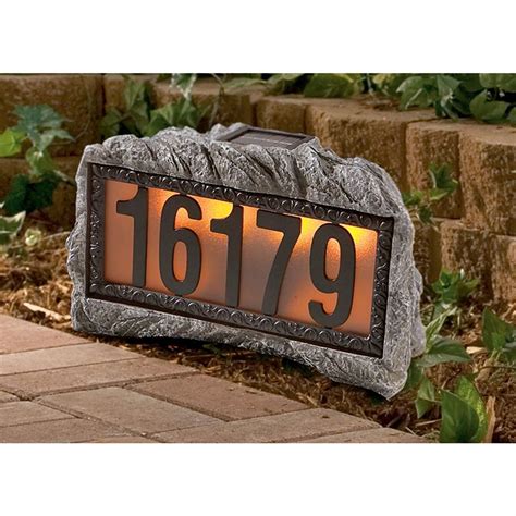 Solar Lighted House Address Signs Kreative Ideen Heimtextilien