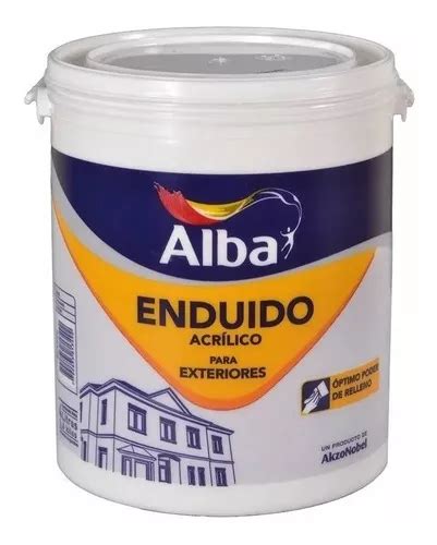 Enduido Exterior Color Blanco Premium Duralba Por 1 Litro MercadoLibre