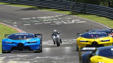 Yamaha YZF R1 08 Vs Bugatti Vision GT Hypercars At Nordschleife YouTube