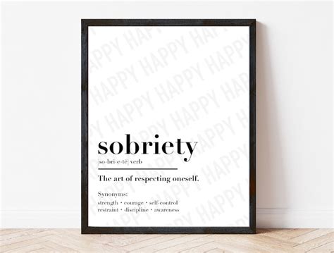 Sobriety Wall Art, Sober Poster, Sober Gift, Recovery - Etsy