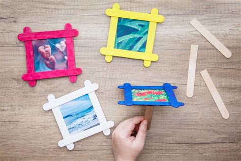 Popsicle Stick Picture Frames Crafts At Joy Schwab Blog