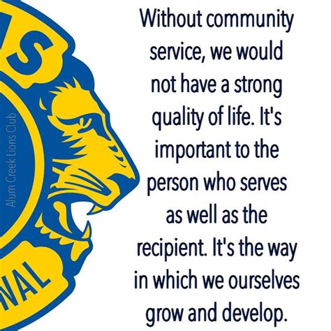 Lions Club Lions Clubs International Lions International Club Quote