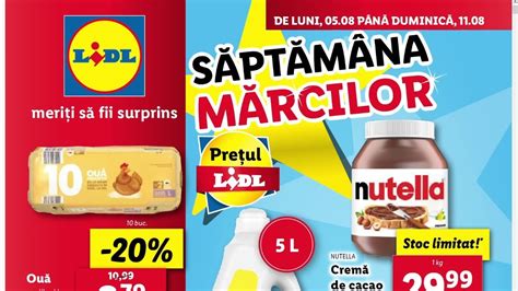 Revista Lidl August Catalog Lidl August Ofertele De Joi