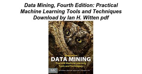 Data Mining Fourth Edition Practical Machine Learning Tools And