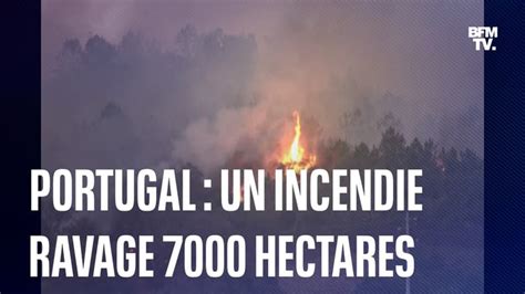 Incendie Au Portugal Un Millier De Pompiers Mobilisés Et 7000 Hectares