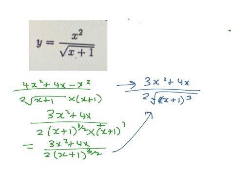 Differentiation Quotient Rule With Roots Math Calculus Difference