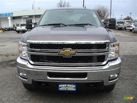 2011 Taupe Grey Metallic Chevrolet Silverado 2500hd Lt Crew Cab 4x4 56827523 Photo 2