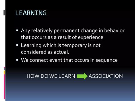 What Do Psychologists Call A Relatively Permanent Change In Behavior 2
