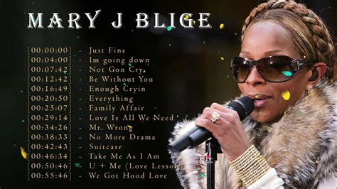 Mary J Blige The Very Best Of Mary J Blige Greatest Hits 2023 Mary J Blige Collection Youtube