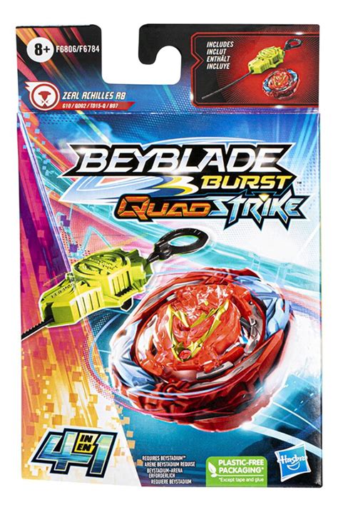 Beyblade Burst Quad Strike Starter Pack Zeal Achilles Commandez Facilement En Ligne Dreamland