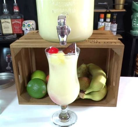 Receta Pi A Colada Pina Hurricane Glass Tableware Pineapple Punch