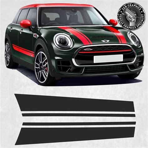 Zen Graphics Mini F54 Clubman Cooper S JCW All4 Bonnet Stripes