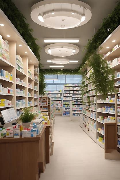 Premium AI Image | Pharmacy interior