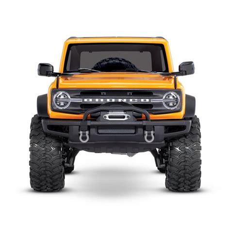 Traxxas Trx 4 110 Trail Crawler Truck W2021 Ford Bronco Body Orange Wtqi 24ghz Radio