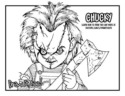 Dibujo De Chucky Para Colorear Imprimir Gratis Dibujos Para Colorear