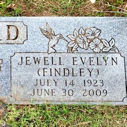 Jewell Evelyn Findley Byrd 1923 2009 Memorial Find A Grave