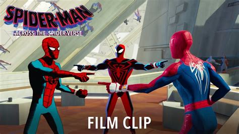 Spider Man Across The Spider Verse Official Clip Stop Spider Man