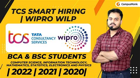 TCS Smart Hiring Wipro Wilp 2022 2021 2020 Off Campus Drive BCA