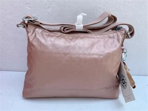 Kipling Bolsa Crossbody Mediana Eleanor Rose Gold 100 Original Diseño