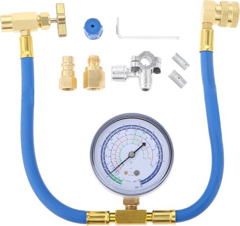 R134a R22 Refrigerant Recharge Hose Kit Including Bpv31 Bullet Piercing Tap Valve R22 To R134a