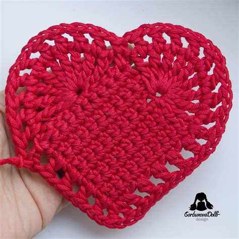 Crochet Heart Coaster Free Pattern Artofit