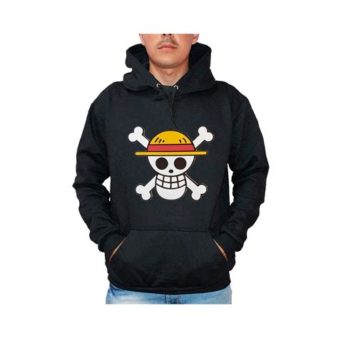 Blusa Moletom Canguru Unissex Caveira Luffy One Piece Corre Que Ta