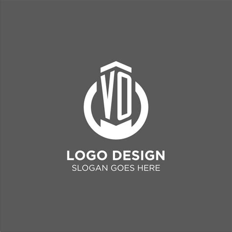 Initial VO Circle Round Line Logo Abstract Company Logo Design Ideas