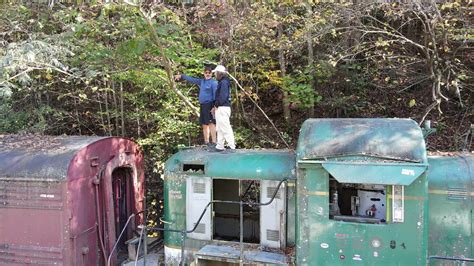 Drone Flight Of Abandoned Train In Briceville TN Windrock Park YouTube