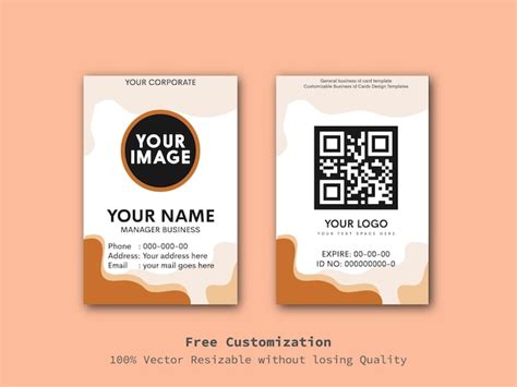 Premium Vector Vector Company Id Card Template