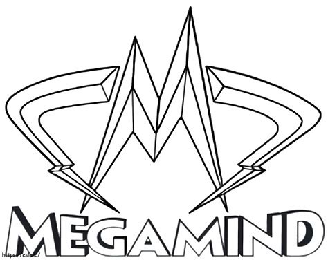 Megamind Logo coloring page