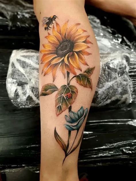 100 Amazing Sunflower Tattoos And Meaning Sunflower Tattoo Sunflower