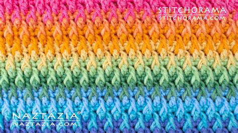 HOW To CROCHET ALPINE STITCH Stitchorama By Naztazia YouTube