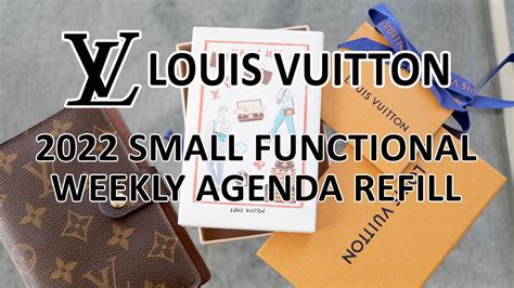 Louis Vuitton Small Functional Weekly Agenda Refill Lv Small