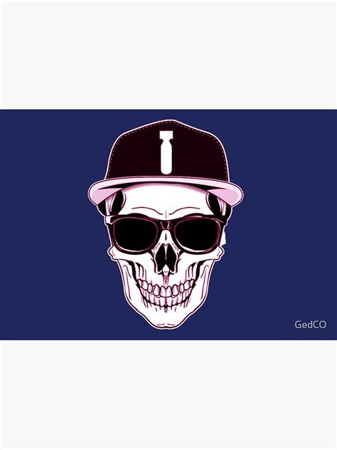 "Funky Purple Skeleton Face" Poster for Sale by GedCO | Redbubble