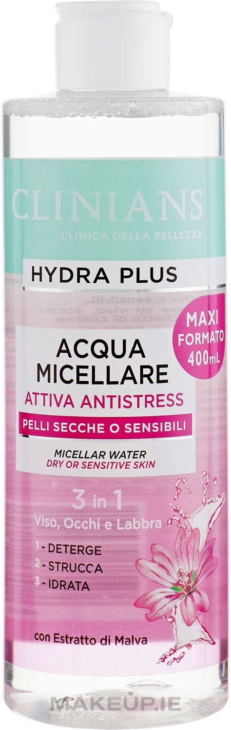 Micellar Water Clinians Hydra Plus Attiva Antistress Makeup Ie