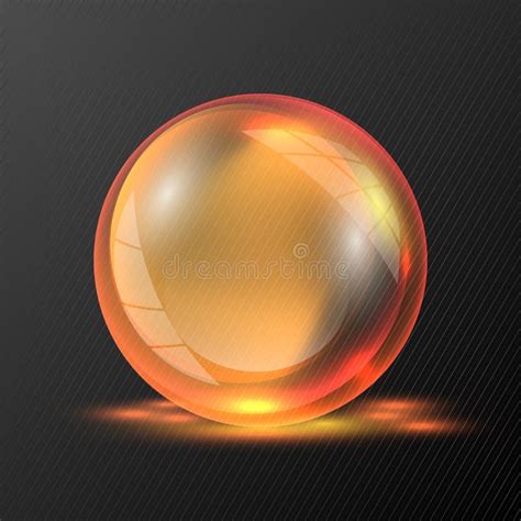 3d Vector Orange Sphere Stock Vector Illustration Of Graphic 5890634