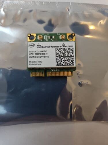 Intel 622ANXHMW 6250 Advanced N WiMAX Wireless Half MINI PCI E Card