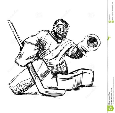 Hockey Goalie Vector