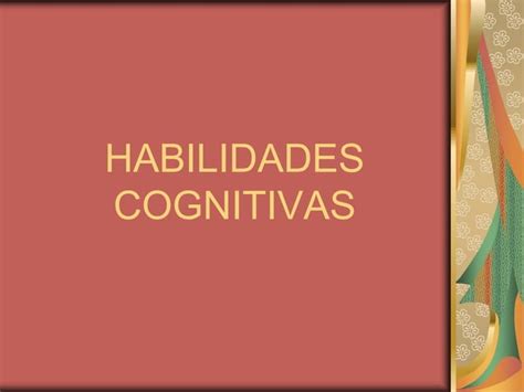 Habilidades Cognitivas Laminas Ppt Descarga Gratuita