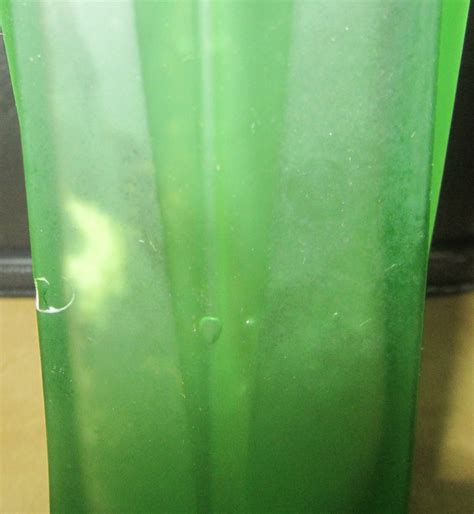 Beautiful Green Milk Frosted Glass Square Swirl Bud Vase Napcoware