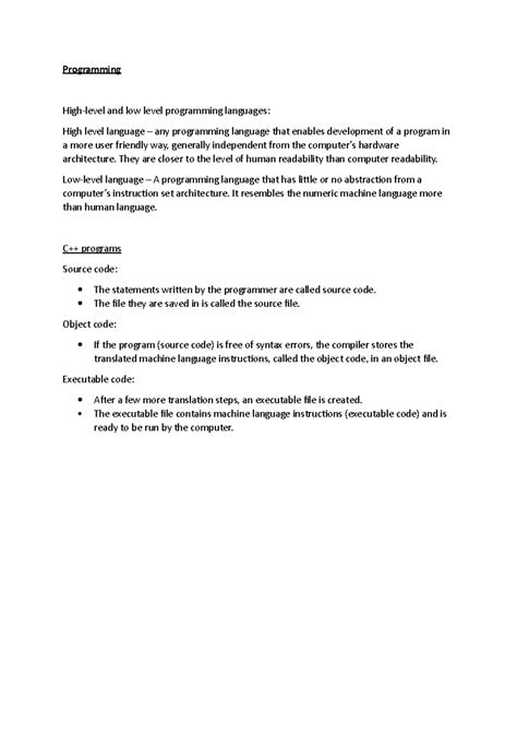 high   level programming languages  intro   programs