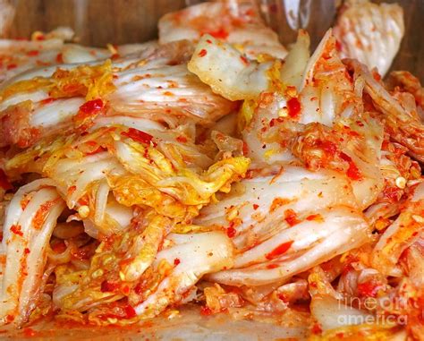 Korean Style Fermented Spicy Cabbage Photograph By Yali Shi