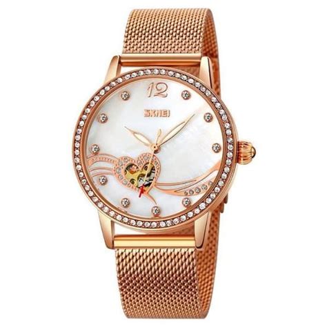 Sharphy Montre Femme M Canique Automatique Lumineux Bracelet En Acier